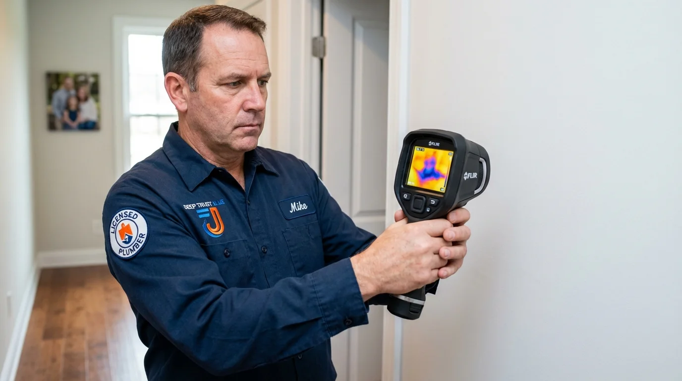 Thermal imaging leak detection by Johns Plumbing LLC in Luxemburg
